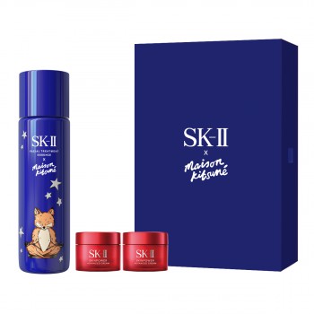 SK-II x MAISON KITSUNÉ 限定版晶透礼盒 (蓝色)